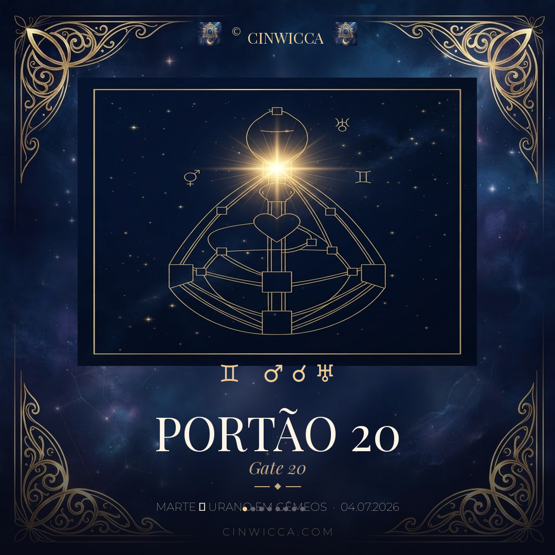 Portão 20 — corpo gráfico do Desenho Humano com a Garganta iluminada